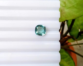 Espinela azul de 10 mm, talla cojín, gema suelta, calidad AAA, espinela azul real intenso facetada para anillo de compromiso y joyería llamativa, azul raro