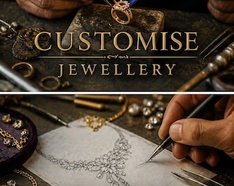 Servicio de joyería personalizada a medida: joyería de plata y oro hecha a mano y personalizada con piedras preciosas naturales. Anillos, colgantes y pendientes hechos a medida.