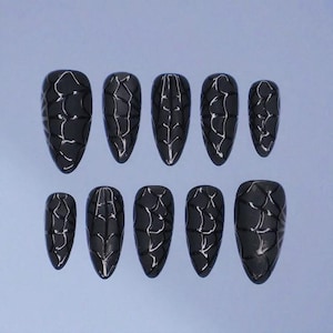 Spooky Boo Halloween Press On Nails / Cute Ghost & Pumpkin Nail Art / Orange Drip French Tip Fake Nails / Custom Holiday Nails