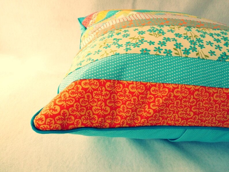 18 x 18 inch patchwork pillow cover with envelope closure Etsy