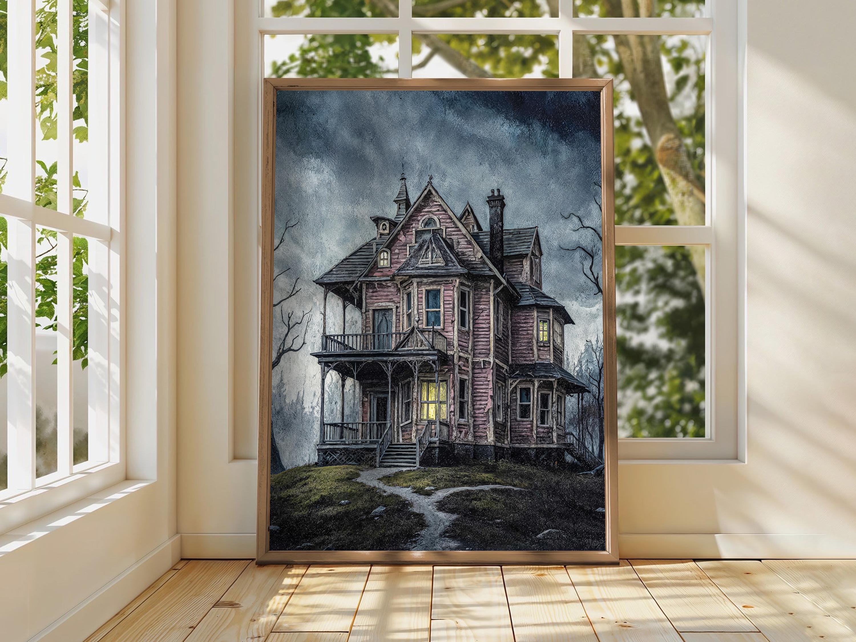 The Pink Palace Art Print From Coraline, Victorian Gouache Style