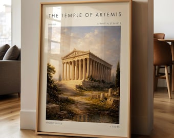 IMPRIMÉ inspiré du temple d'Artémis | Art grec ancien | Cadeau culture et histoire | Décoration d'intérieur