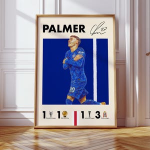 Cole Palmer DIGITAL Poster | Icecold | Chelsea FC | Premier League | England | Football | Wallpaper | Printable Art | Painting | Gift