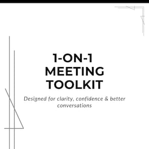1-on-1 Meeting Toolkit for Managers | Leadership Planner | Coaching Questions | Action Tracker | Digital Download PDF