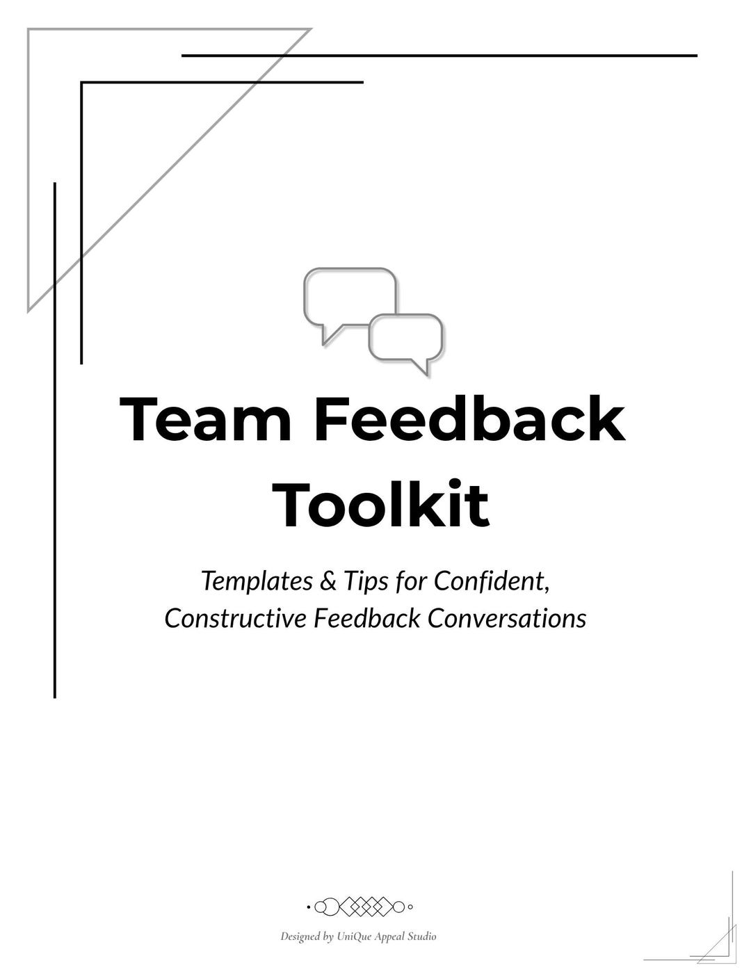 Team Feedback Toolkit – Coaching Templates for Managers, Review ...