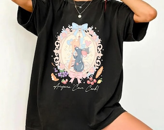 Coquette Bow Little Chef Remy Shirt, Funny Ratatouille Chef T-Shirt, Family Matching Tee, Anyone Can Cook Tee, Ratatouille Chef Fan Tee