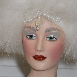 snow queen porcelain doll
