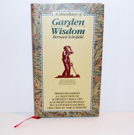 Gardening Book A Miscellany Of Garden Wisdom Black White Illustrations 1990 - 