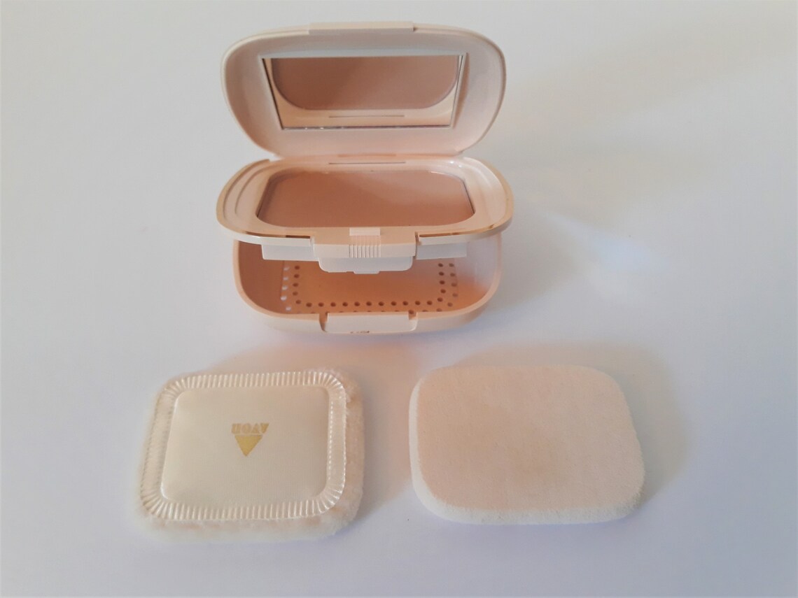 Avon Face Powder Compact Perfect Match Wet/dry Powder Makeup Etsy