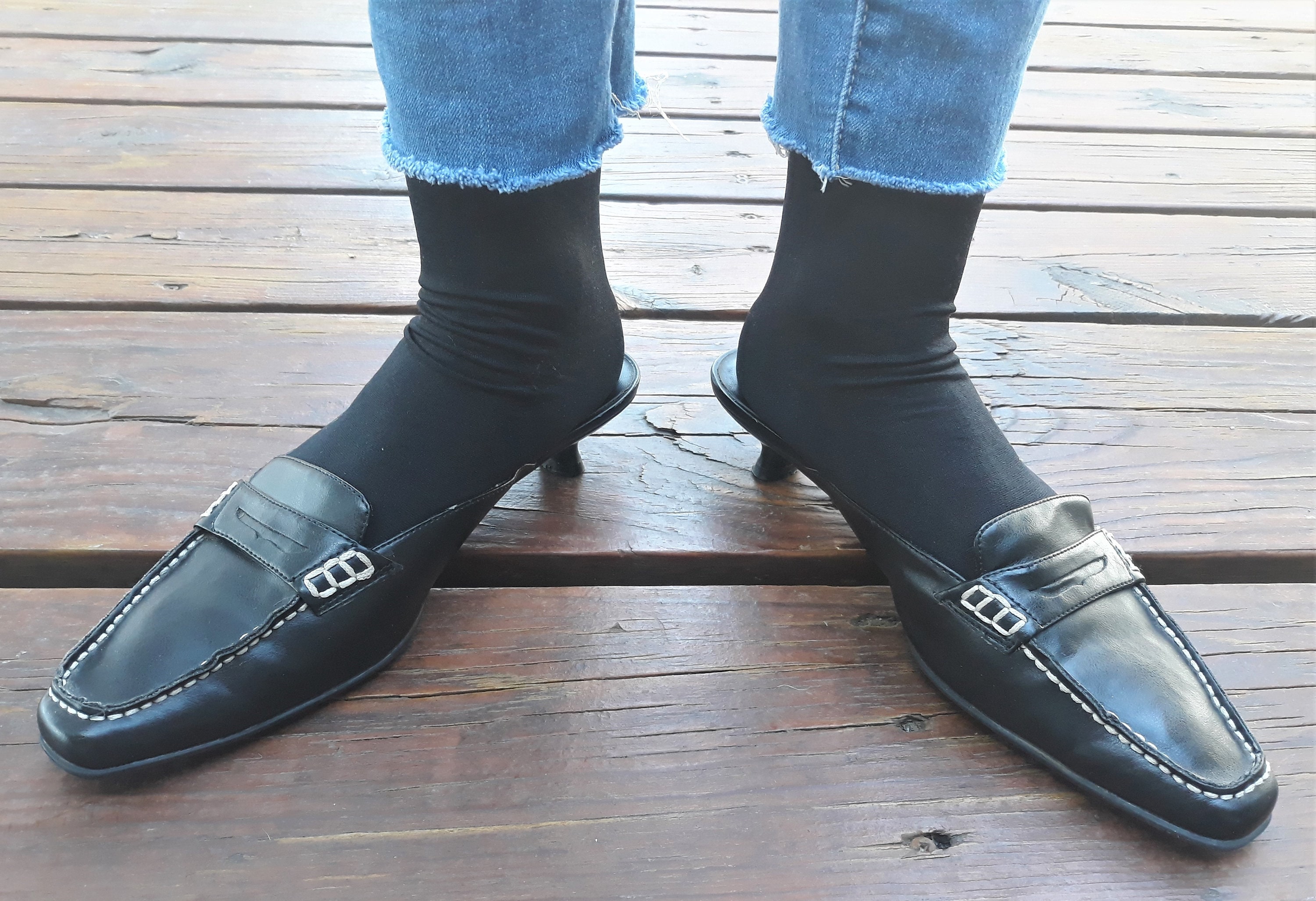 Low Heels Penny Loafer Shoes Women 