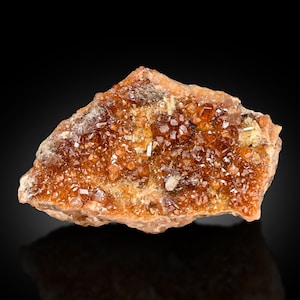 21 grams Spessartine Garnet Cluster on Matrix, from Shengus Mine, Gilgit Baltistan, Pakistan
