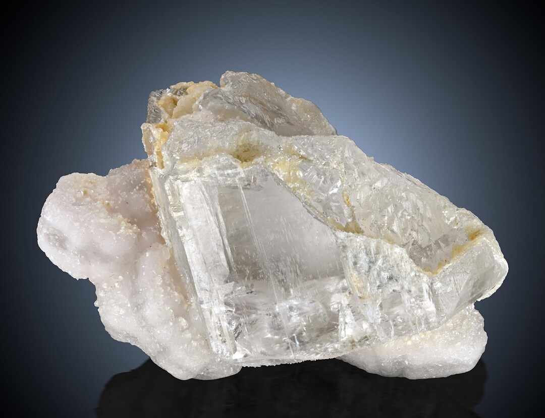Quartz With Albite Crystal • Natural Mineral Specimen • Gilgit Pakistan ...