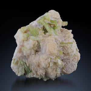 200 Gram Unique Rare Piece! Natural TOURMALINE Cluster on ALBITE MATRIX @Pakistan Collector Specimen