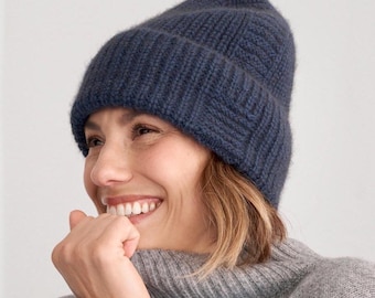 BRIOCHE SANDWICH Hat knitting pattern – PDF Download