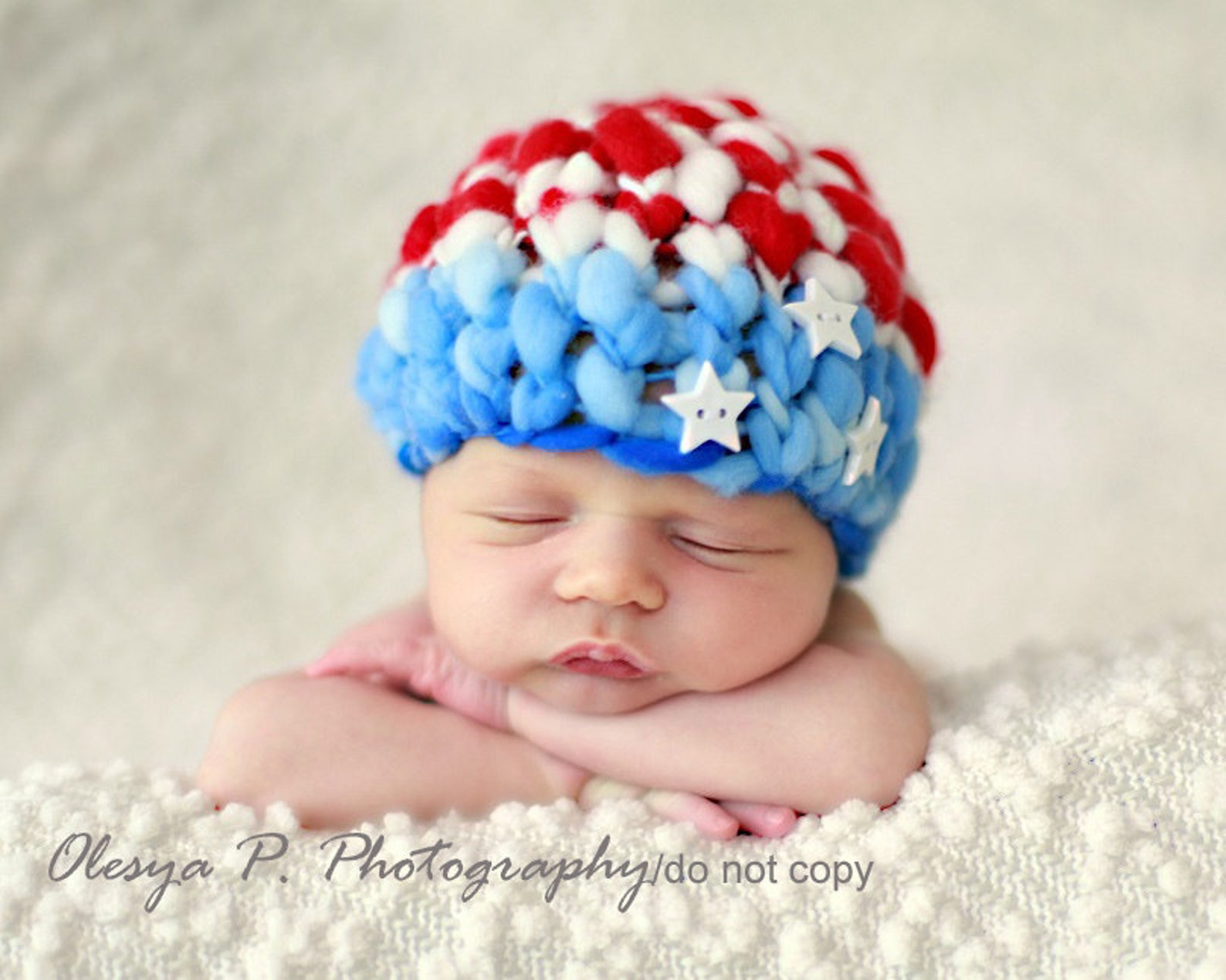 IN STOCK Newborn Patriotic American Flag Hat Photography - Etsy