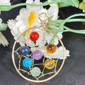 7 Chakra Kristallhalskette - Heilsteinanhänger mit Natursteinen für Gleichgewicht, Energie und spirituellen Schutz