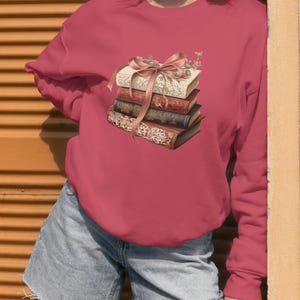 Books Crewneck Sweatshirt: Cozy Literary Gift, Comfort Colors