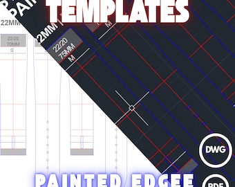 Leather Watch Strap Template | 60 Sizes | Watch Band Pattern | DWG + PDF Digital Download