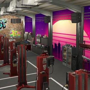 FiveM Tuning Garage MLO: Custom Car Workshop & Mechanic Shop Roleplay Map