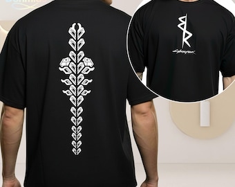 Vintage Cyberpunk Spine TLiberty Video Game Merch, Adam Smasher Tee, Cyberpunk 2077 Fan Gift, Gift For Gamer, Shirt For Metalhead Lover