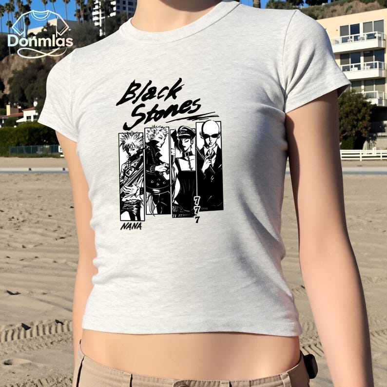 Nana Anime Baby T-shirt, Black Stones Nana Osaki Manga Baby T-shirt Kläder, Manga Baby T-shirt, The Black Stones Nana Komatsu, Gåva för Animeälskare bild 3