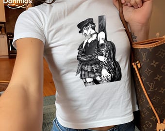 Nana Osaki Anime Baby Tee, Nana Manga Baby Tee Apparel, The Black Stones Nana Komatsu, Manga Baby Tee, Japanese Anime Lover Gift Ideas
