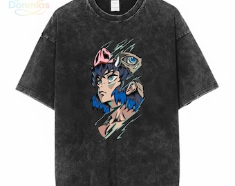 Vintage Demon Slayer Tee, Inosuke Hashibira Apparel, Anime Shirt, Manga Clothing, Japanese Streetwear, Cosplay Fashion, Gift For Fans Anime