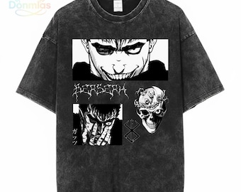 Vintage Berserker Armor Guts Behelit Black Anime Graphic Fan Apparel, Brand Of Sacrifice, Gift For Anime Lover, Dark Anime Themed Shirt