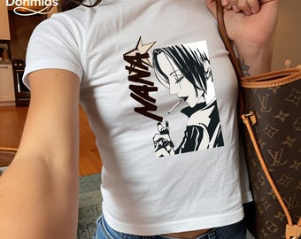 Nana Black Stones Anime Baby Tee, Nana Osaki Manga Baby Tee Apparel, Manga Baby Tee, The Black Stones Nana Komatsu, Anime Lover Gift Ideas
