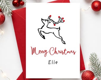 Weihnachtskarte, Weihnachtsgrußkarte, Festtagskarte, Weihnachtskarte für die Familie, Niedliche Weihnachtskarte, Weihnachtskarte für Freunde