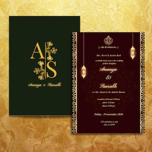 Indian Wedding Invitation Template Hindu Wedding Card Editable Digital Mandala Design Traditional Marriage Customizable Shaadi Invite