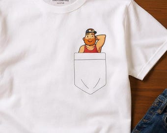 Bear Pocket Pride T-Shirt, süßes LGBTQ+ Grafik T-Shirt