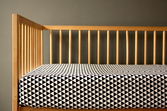 geometric crib sheet