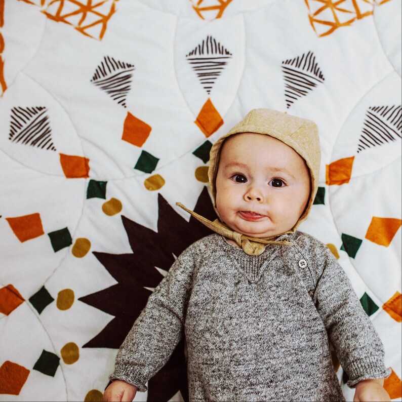 Baby play mat baby playmat boho baby round play mat tummy Etsy