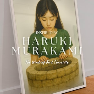 The Girl and the Well – Haruki Murakami Inspired Art Print | Wind-up Bird Chronicle Inspired | Literary Wall Art
