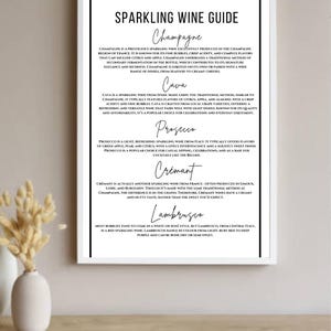 Wine Guide Print, Wine Chart, Wine Wall Art, Kitchen Art Printable, Wine Types Poster, Bar Wall Art, Dining Room Art, Wine Lovers Gift