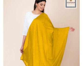 Women plan dupatta for cotton fabric by Siyaposhak