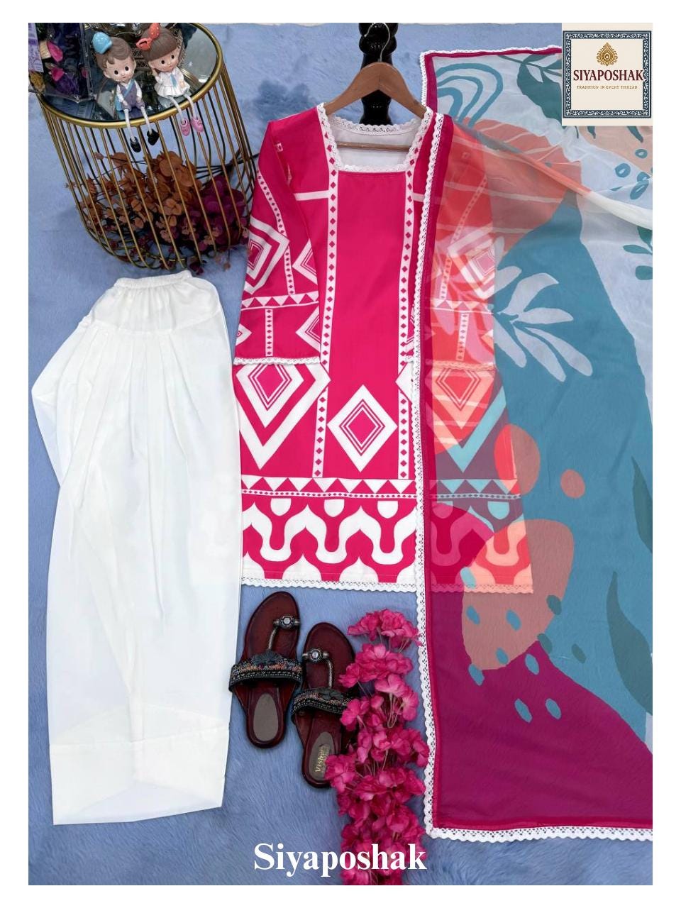 New Pakistani Designer Red Color Wedding Salwar Kameez With