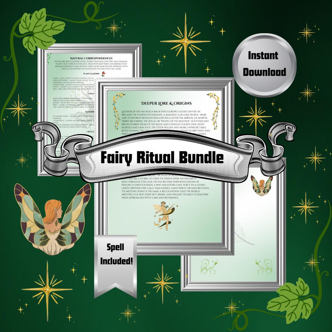 Fairy Magic Ritual & Grimoire Printable Set – Connect With the Fairy ...