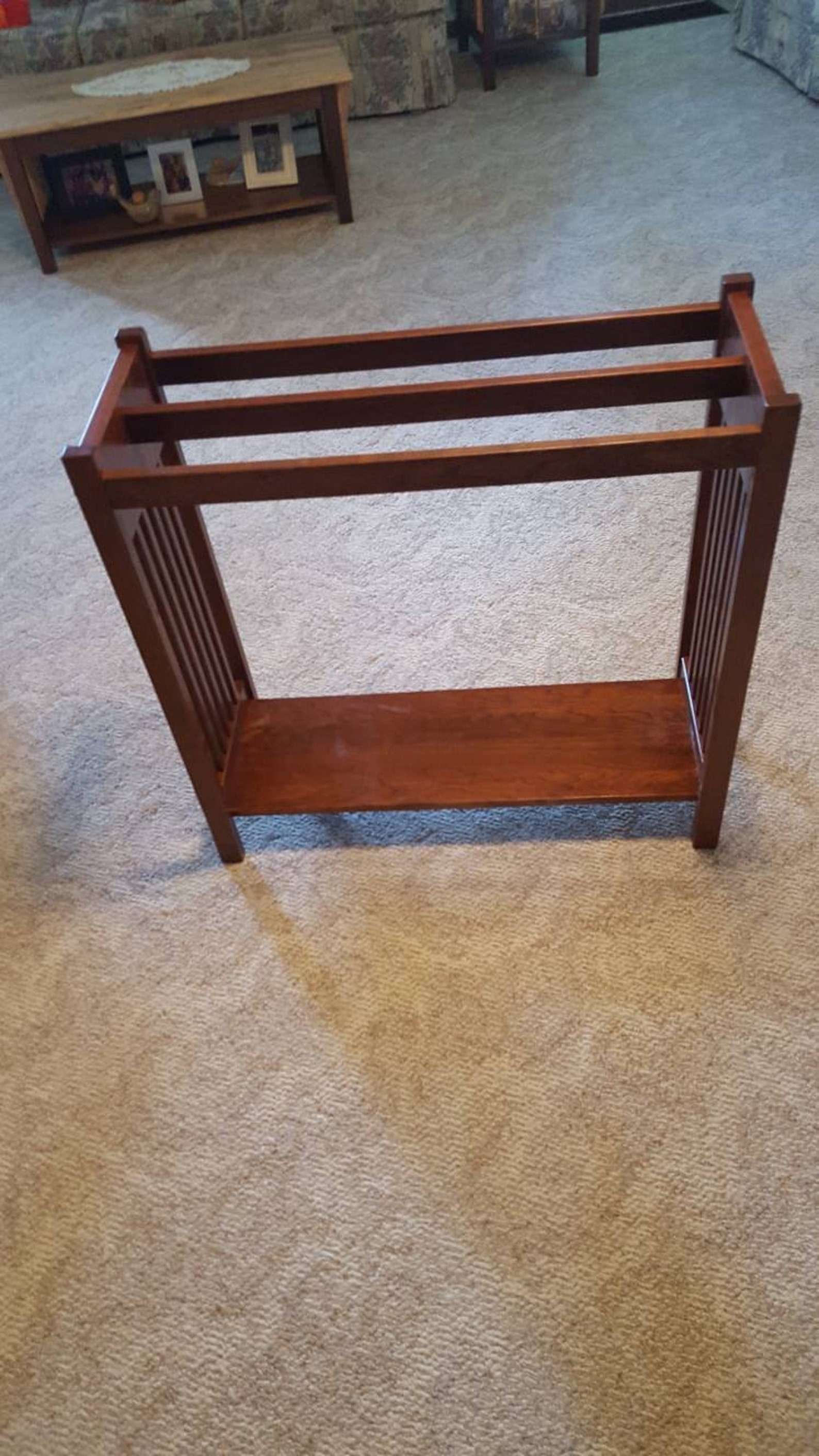 Hand Crafted NEW Solid Cherry Wood Mission Style Quilt Rack - Etsy