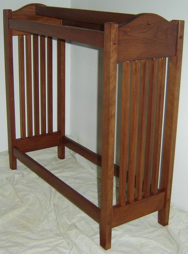 Hand Crafted NEW Solid Cherry Wood Mission Style Quilt Rack - Etsy