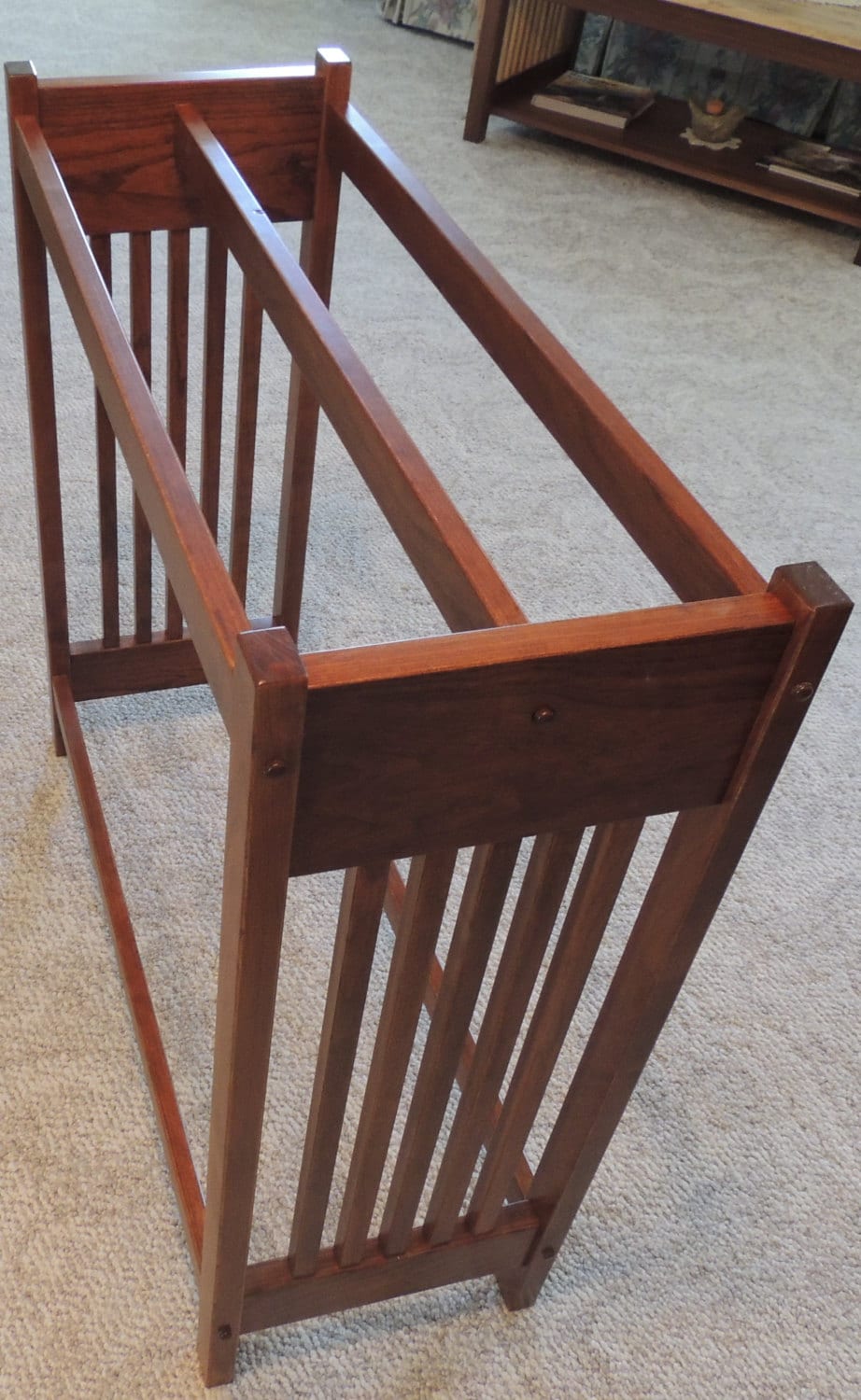 Hand Crafted NEW Solid Cherry Wood Mission Style Quilt Rack Etsy