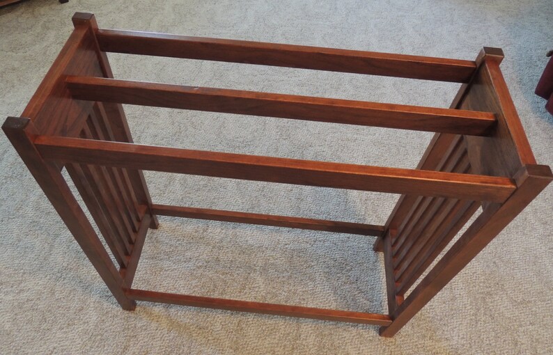 Hand Crafted NEW Solid Cherry Wood Mission Style Quilt Rack Etsy