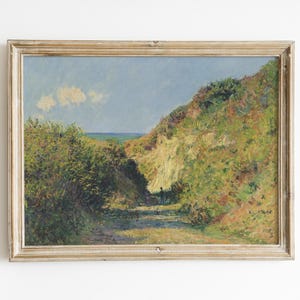 Claude Monet Impressionist Landscape Painting, Monet Wall Art, Summer Landscape Print, Claude Monet Vintage Painting Poster