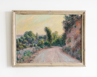 Claude Monet Impressionist Landscape Print: Vintage Summer Wall Art
