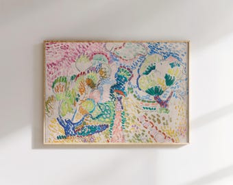 Matisse Fauvism Landscape Print: Colorful Abstract Art Poster