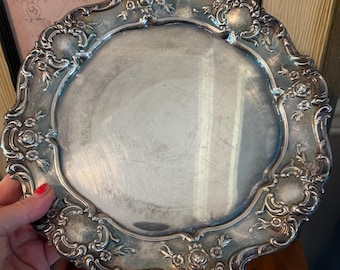 Vintage Servierplatte Versilbert Towle