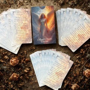 Angel Oracle Cards | 44 Card Deck for Spiritual Guidance | Angel Connection | Affirmations