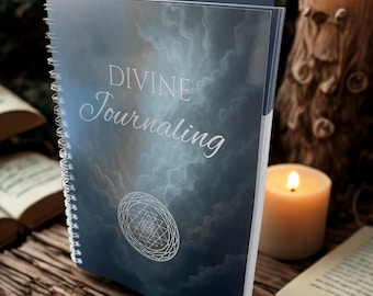 A5 Journal - Guided Reflection & Gratitude notebook - Spiritual writing journal - Divine Journaling