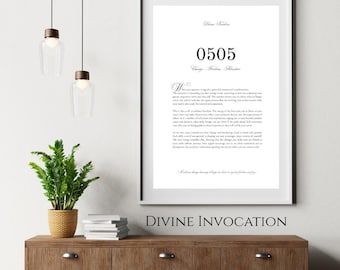 0505 Angel Number Print - Spiritual Wall Art